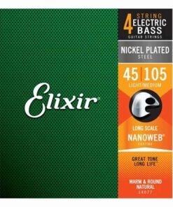 מיתרים לגיטרה בס אליקסיר - 45-105 - Elixir 14077 NANOWEB Nickel Plated Steel