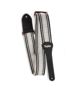 רצועה לגיטרה כותנה שחור ולבן טיילור Taylor Strap 4004-20 ,Taylor Academy Strap
