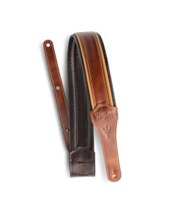 רצועה לגיטרה עור חום שחור טיילור Taylor Strap 4107-25 ,Taylor Century Leather