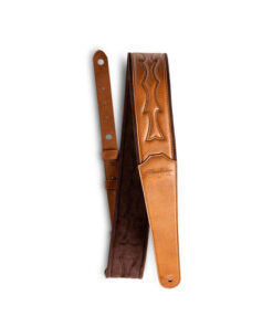 רצועה לגיטרה דמוי עור חום עם ריקוע טיילור Taylor Strap 4202-27 ,Vegan Leather Strap