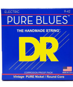 מיתרים לגיטרה חשמלית די.אר - 9-42 - DR PHR-9 Pure Blues - Pure Nickel / Round Core