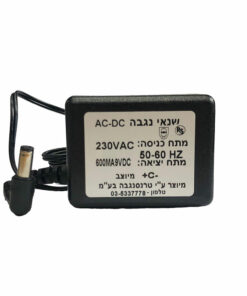שנאי קיר 600 מיליאמפר 9V מיוצב טרנסנגבה - TRANS6009V  Power Supply For Effects
