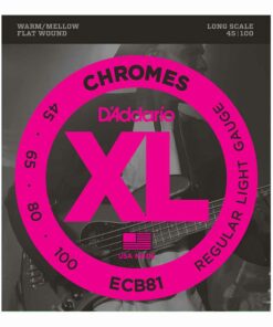 מיתרים לגיטרה בס דדריו - 45-100 - Daddario ECB81 Chromes Bass Long Scale