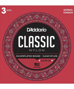 3 סטים מיתרים לגיטרה קלאסית דדריו - Daddario EJ27N-3D Student Nylon Normal Tension 3Pack
