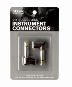 שני מחברי PL זווית ללא צורך בהלחמה דדריו - Daddario PW-GRAP-2 Instrument Connectors