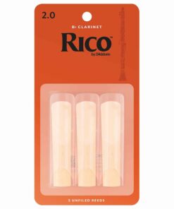 3 עלים לקלרינט סי במול מס' 2.0 ריקו -  Rico RCA0320 Bb Clarinet 2.0 Reeds 3Pack