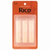 3 עלים לקלרינט בס מס' 2.5 ריקו -  Rico REA0325 Bass Clarinet 2.5 Reeds 3Pack