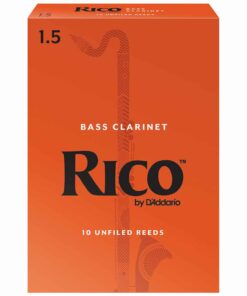 10 עלים לקלרינט בס מס' 1.5 ריקו -  Rico REA1015 Bass Clarinet 1.5 Reeds 10Pack