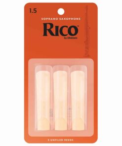 3 עלים לסקסופון סופרן מס' 1.5 ריקו -  Rico RIA0315 Soprano Saxophone 1.5 Reeds 3Pack