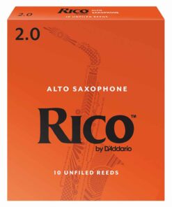 10 עלים לסקסופון אלט מס' 2.0 ריקו -  Rico RJA1020 Alto Saxophone 2.0 Reeds 10Pack